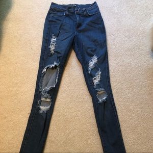 Fashion Nova - Medium Blue Tipped Jeans